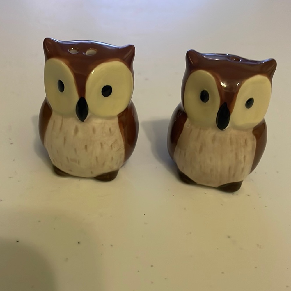 Mini Salt & Pepper Set Owls